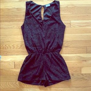 BLACK LACE ROMPER! Size S.